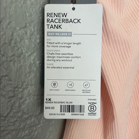 Renew Racerback Tank - Picture 3 of 3